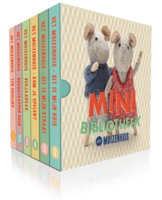 Het Muizenhuis | Boek | Mini Bibliotheek | Houten Aap